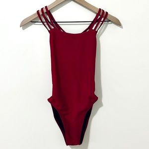 Size 30 jolyn one piece Ryker maroon onesie